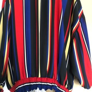 Multi colored stripe blouse New York & Company (XXL)